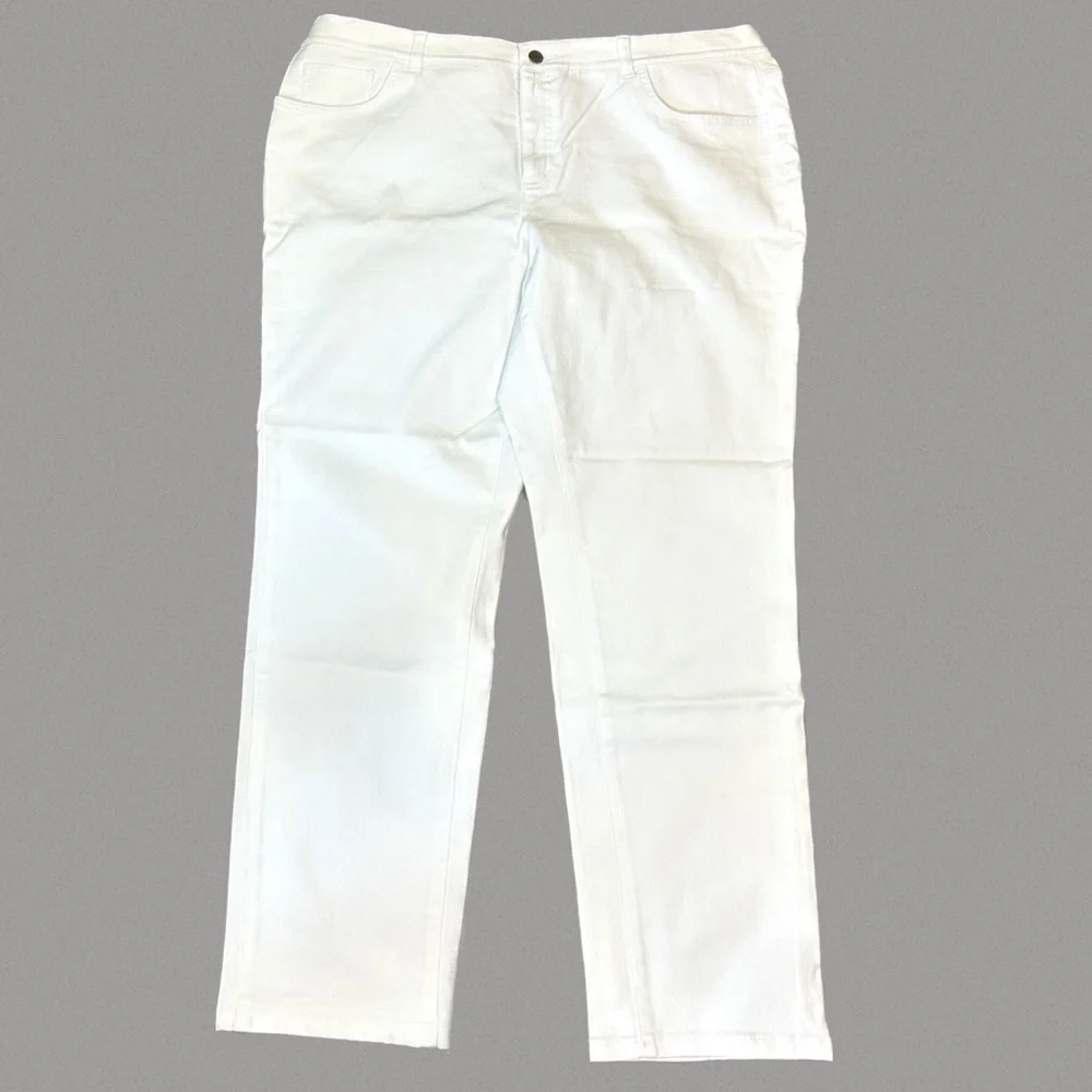 NWT Ralph Lauren White Modern Straight Ankle Jeans - Picture 2 of 4